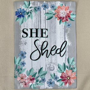 Garden Flag - She Shed