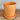 Planter with Saucer - Orange