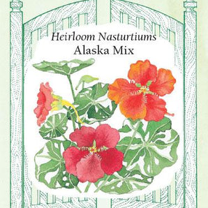Flower Seeds - Alaska Mix Nasturtium